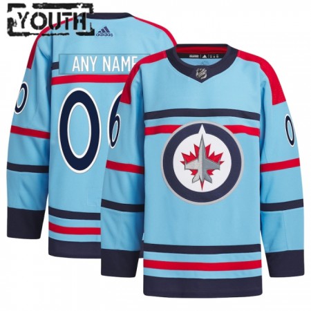 Winnipeg Jets Anniversary Custom Adidas 2023-24 Blau Trikot Authentic - Kinder
